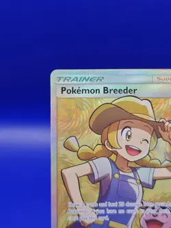 Pokemon Breeder 73/73 Full Art S&M Shining Legends Pokemon Card TCG Nintendo - Image 4