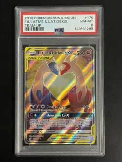 PSA 8 Latias & Latios GX - 170/181 - Team Up - Pokemon - Image 1