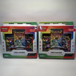 2 Sealed Pokemon TCG First Partner Illustration Collection Series 1 Box’s Promo - Image 1