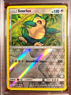Snorlax Reverse Holo Rare #50|PSA NM 7|2019 SM Hidden Fates|Pokemon TCG - Image 2