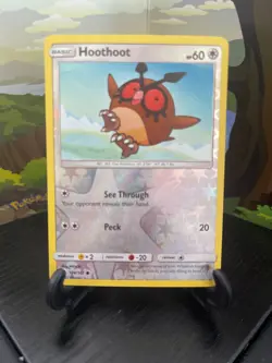 Hoothoot 106/147 - Burning Shadows - Common - Reverse Holo - Pokemon Card - LP - Image 1
