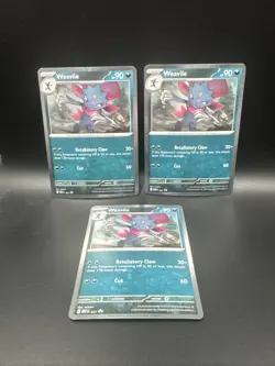 Weavile 021 Pokemon TCG ME Black Star Promo Cosmos Holo NM X3 - Image 1