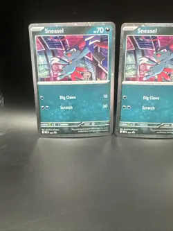 Sneasel 020 Pokemon TCG ME Black Star Promo Cosmos Holo NM X3! - Image 2