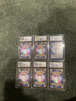 CGC Graded Japanese Pokemon TCG Art Rare Holo Lot 6 Pelipper Rampardos - Image 2