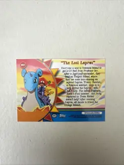 Pokemon Topps Orange Islands the Lost Lapras #OR1 Non-Holo Blue Logo - Image 2