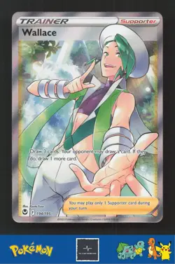 2022 Pokemon SWSH Silver Tempest 194/195 Wallace - Image 1