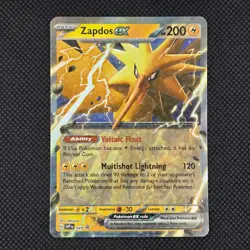 Zapdos ex 049 Holo Promo Scarlet & Violet Promo Pokemon LP Holo - Image 1