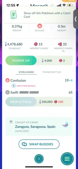 Pokemon Go Legendary Mesprit ( Normal ) - Image 2