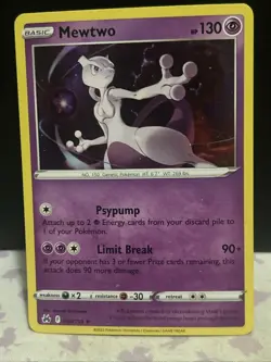 Mewtwo 59/159 Crown Zenith Holo Holo Rare Pokemon TCG - Image 1