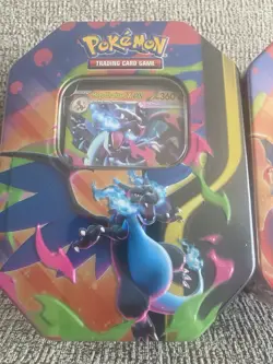 Pokemon TCG Mega Charizard X & Y Tins. BOTH TINS. Brand New & Sealed - Image 2