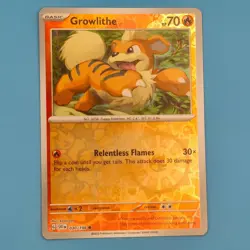 GROWLITHE 030/198 COMMON SCARLET & VIOLET POKEMON REVERSE HOLO NM/M - Image 1