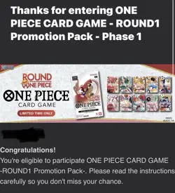 One Piece x Round 1 Promo Pack - One Piece CCG CONFIRMED SHIPS 7/20 *FREE SHIP* - Image 3