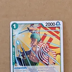 One Piece Roronoa Zoro (034) (OP07-034/201) OP07 500 Years in the Future NM TCG - Image 2