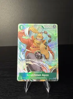 One Piece Scratchmen Apoo EB01-015 Premium Booster Vol. 2 Rare Foil Alt Art - Image 1