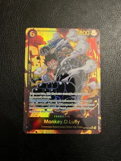 One Piece TCG Monkey D. Luffy Op10-118 Sec Alt Art Royal Blood - Image 1