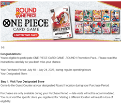 Round 1 x One Piece Collab Promo Pack ✅ CONFIRMED PREORDER - Image 2