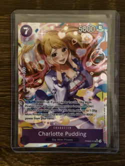 ONE PIECE PREMIUM PRB-02 CHARLOTTE PUDDING SR ALT ART PRB02-010 ENGLISH TCG NM - Image 1