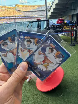 Bandai One Piece x Los Angeles Dodgers Monkey D. Luffy Don!! Card OnlyPromo Holo - Image 3