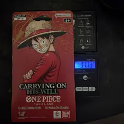 One Piece OP-13 Carrying On His Will Sleeved Booster Pack Heavy 37.73g - Image 1