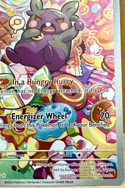 Pokemon Morpeko Illustration Rare Holo Card 206/182 Sv04: Paradox Rift LP/NM - Image 3