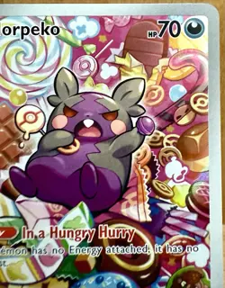 Pokemon Morpeko Illustration Rare Holo Card 206/182 Sv04: Paradox Rift LP/NM - Image 4