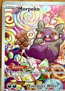 Pokemon Morpeko Illustration Rare Holo Card 206/182 Sv04: Paradox Rift LP/NM - Image 5