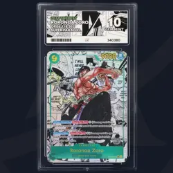 2024 Roronoa Zoro Manga Rare OP06-118 SEC PRB One Piece ACE 10 Gem Mint English - Image 1