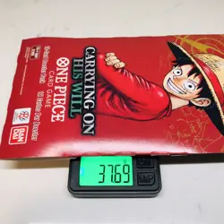 One Piece OP-13 Carrying On His Will Sleeved Booster Pack Heavy 37.70g - Image 2
