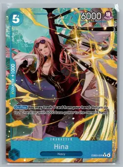 Hina (Alternate Art) R Extra Booster: One Piece Heroines Edition EB03-025 NM - Image 1