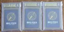 BGS 10 3rd Anniversary WINNER 3 Brothers Luffy Sabo Ace One Piece TCG - Image 2