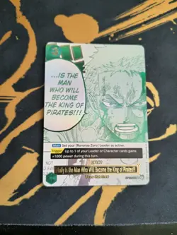 One Piece, OP12-039 3rd Anniversary, Zoro Manga Event, Luffy Is The Man ... NM/M - Image 1