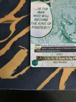 One Piece, OP12-039 3rd Anniversary, Zoro Manga Event, Luffy Is The Man ... NM/M - Image 2