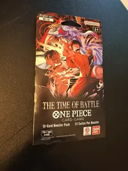 One Piece THE TIME OF BATTLE Sleeved Booster Pack SEALED - Image 1