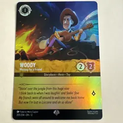 Disney Lorcana Wilds Unknown Woody Waiting for a Friend 205/204 Epic Foil - Image 2