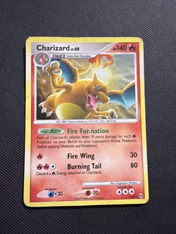 Pokemon TCG Charizard Lv60. Platinum Arceus 1/99 Crack Ice Holo RARE Heavy Play - Image 1