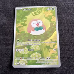 Pokemon Rowlet Illustration Rare Full Art Perfect Order 090/088 NM/M - Image 1