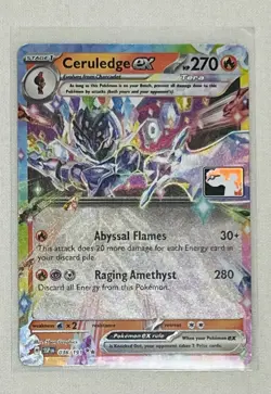 Pokemon Stamped Prize Pack Series Ceruledge ex 36 Near Mint Holo - Image 1