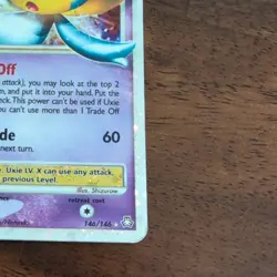 The Pokemon Company Uxie LV.X 146/146 Legends Awakened Holo ENG 2008 - Image 4
