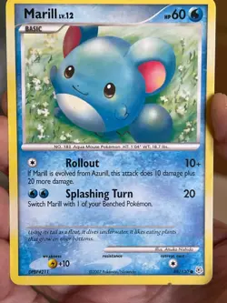 POKEMON MARILL LV.12 88/130 COMMON DIAMOND & PEARL VLP CARD - Image 1
