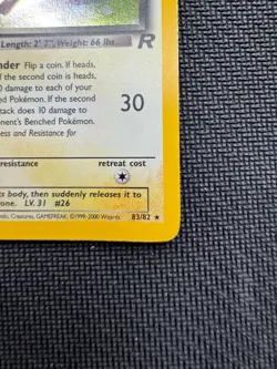 The Pokemon Company Dark Raichu 83/82 Team Rocket Secret Rare Holo EN - Image 5