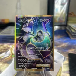 Pokemon Mewtwo EX 103/108 Ultra Rare Full Art Card Evolutions XY Lightly Played - Image 1