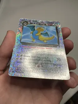 2002 Pokemon Legendary Collection Dark Dragonite 5/110 Reverse Holo Foil WOTC - Image 4