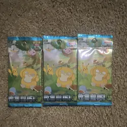 Pokemon TCG Chinese Pikachu Psyduck 151 Sealed Booster Pack - Image 1