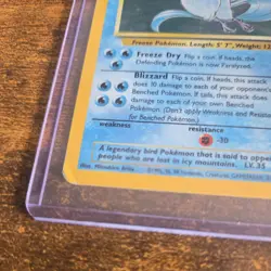 Holo Rare Articuno Pokemon Card 2/62 - Image 3