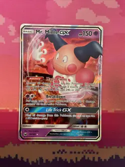 Pokemon Card Mr. Mime GX 56/168 Ultra Rare Celestial Storm Near Mint - Image 1