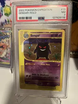 2002 Gengar Pokemon Expedition Holo PSA - Image 1