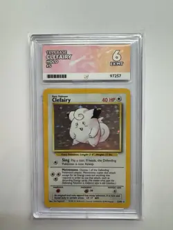 Clefairy 5/102 PSA 6 Base Set Holo 1999 Pokemon Card WOTC EX-MT - Image 1