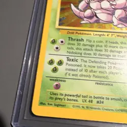 Pokemon Nidoking Holo 11/102 from Base Set Unlimited in Hp- condition! - Image 3