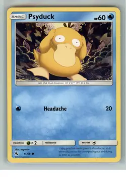 Psyduck 11/68 Common Hidden Fates Pokemon MP - Image 1
