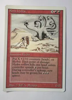 Rock Hydra - Revised Edition (3rd Edition, 3ED) 1994 - MTG Rare LP Free Ship - Image 1